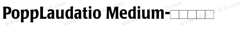 PoppLaudatio Medium字体转换